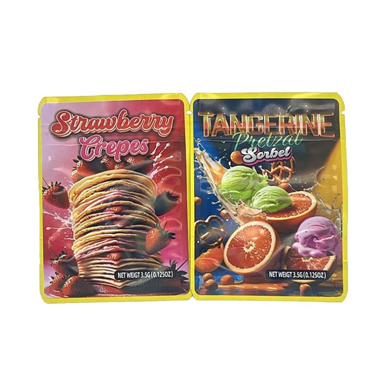 Cannabis THC Edible Mylar Bags for Gummies & Infused Treats